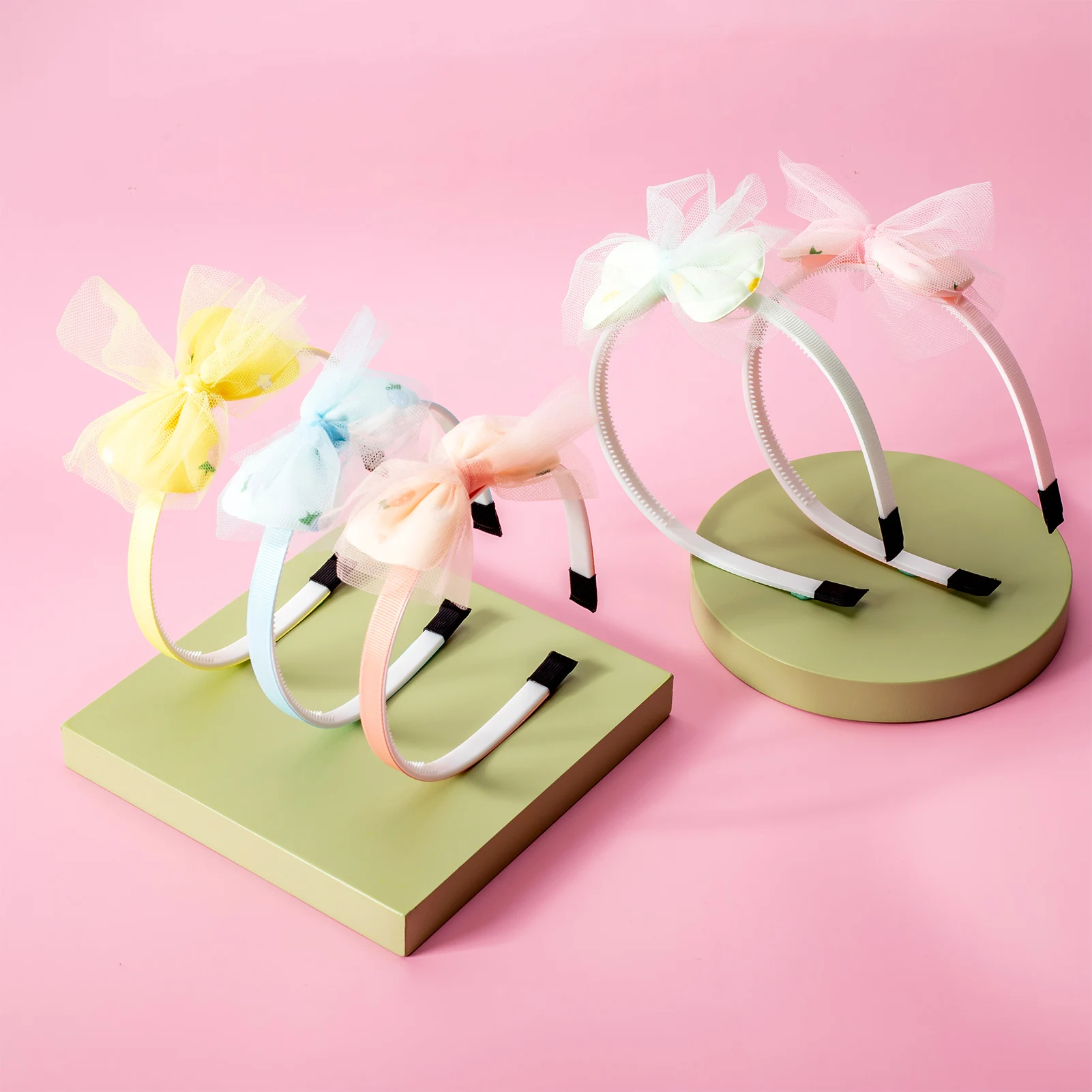 Рисунок 4 - 2022 милый бант сетка повязка карамельный