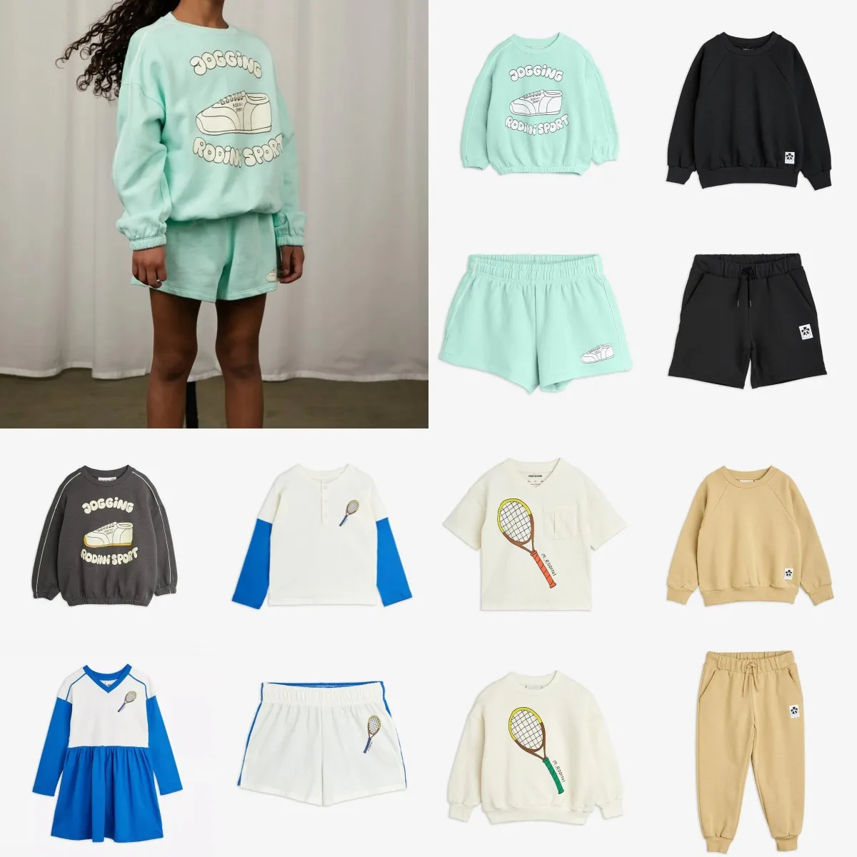 

Children's Set 2024ss New Kids Clothes Girls Boys Casual Sports Set Sweatshirt Pants T Shirts and Shorts Outfit Set Girls Dress