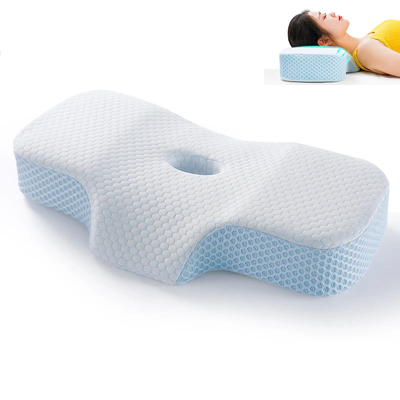 

Memory Foam Bed Orthopedic Pillow Neck Protection Slow Rebound Memory Pillow Health Cervical Neck Deep Sleep Almohada Cojin 이불