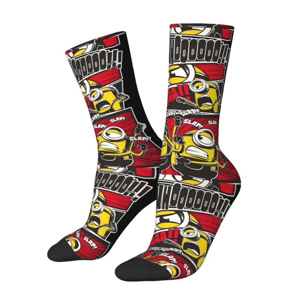 Custom Cool Print M- Minions Cartoon Socks for Women Men Stretchy Summer Autumn Winter M- Minions Bananas Crew Socks 32 S91ce739610ff4312804f8099c1a187bdf