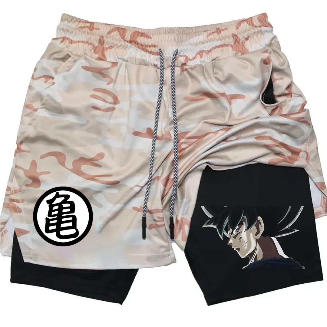 Summer Sporty Versatile Quick Dry Anime Print Men's Shorts Everyday Casual Personality Print Shorts 2024 4