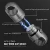 Titanium Magnetic Key Holder, Quick Release Keychain, Detachable Magnetic Keychain, Safely Lock System-360 ° Rotatable 4