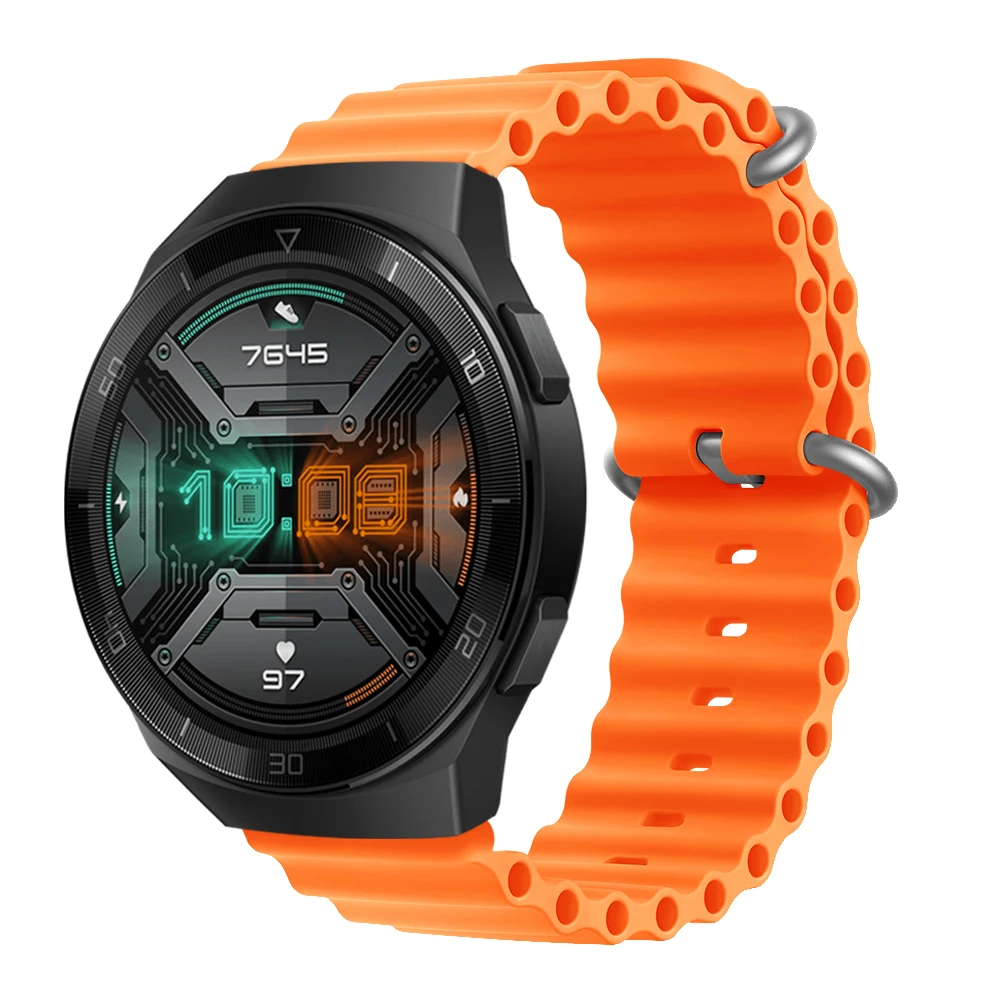 Ocean Blue Silicone Strap Replacement Band