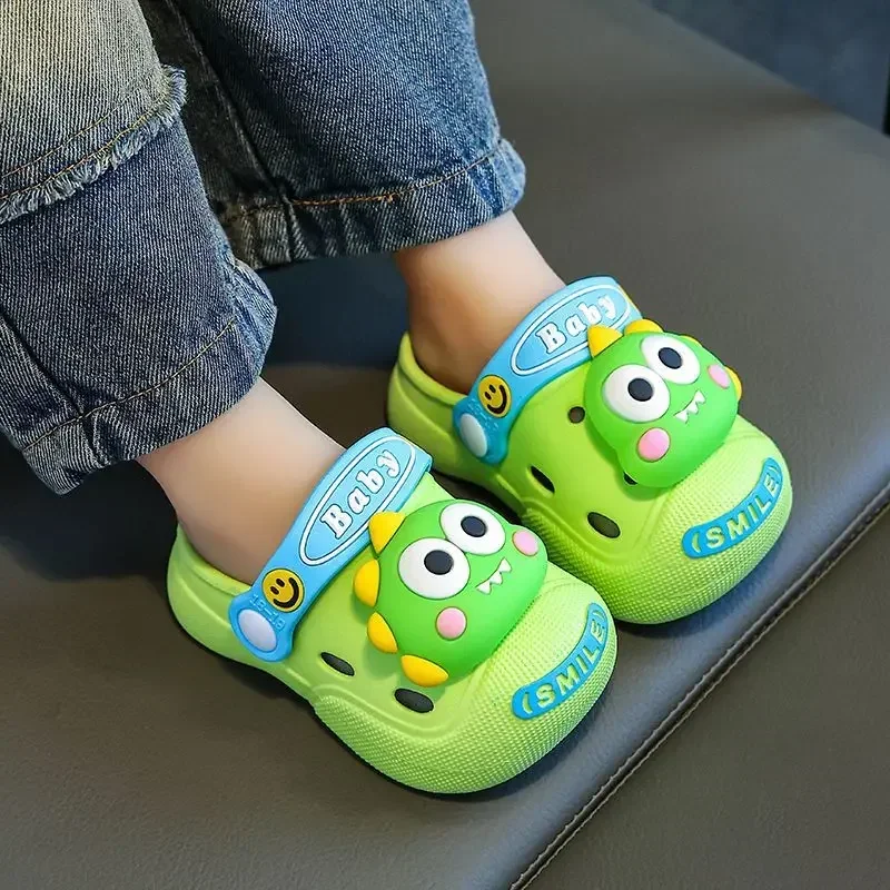 Anti-slip Children's Slippers Cartoon Soft Soled Walking Shoes Comfort Cute Cartoon Baby Boys Girls Outdoor Beach Slippers