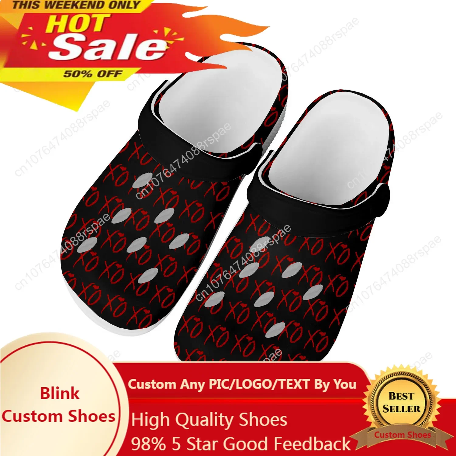 

The Weeknd Singer Pop Home Clogs Custom Water Shoes Mens Womens Teenager Shoe Garden Clog Breathable Beach Hole Slippers White
