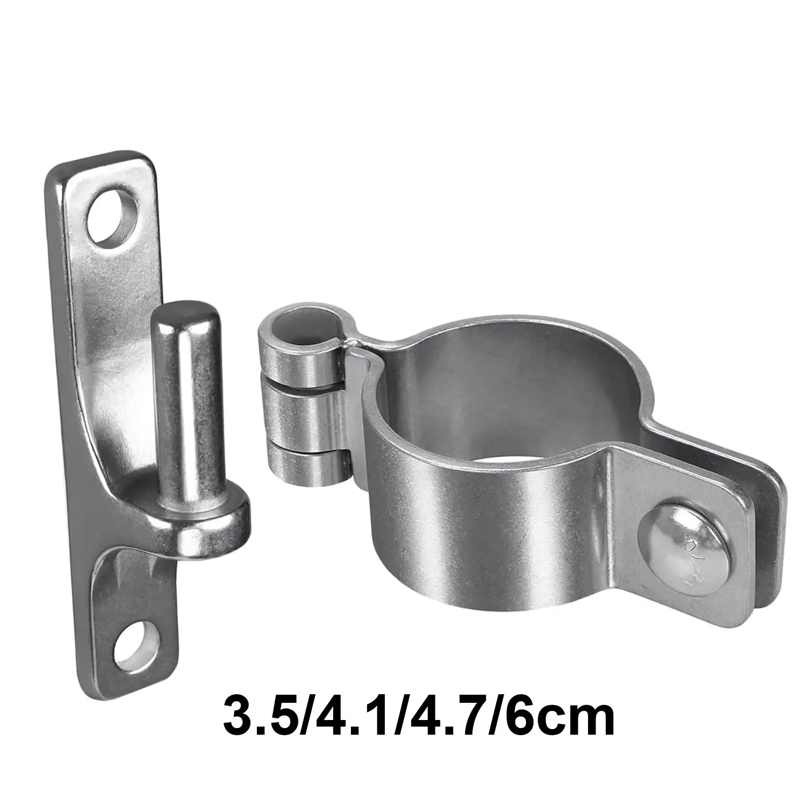 Gate Hinges Gate Post Hinge Chain Link Fence Thick,Sturdy,Hardware,Heavy Duty Parts Fence Post Stainless Steel Wall Mount