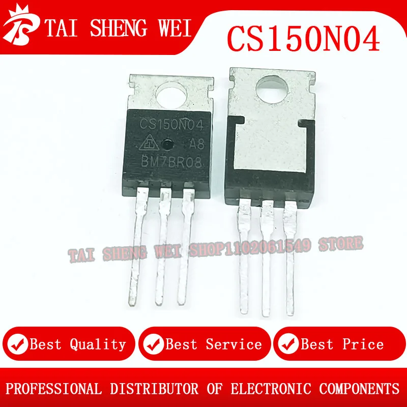 

10 шт. CS150N04A8 CS150N04 CS150N04-A8 TO-220 40V 150A