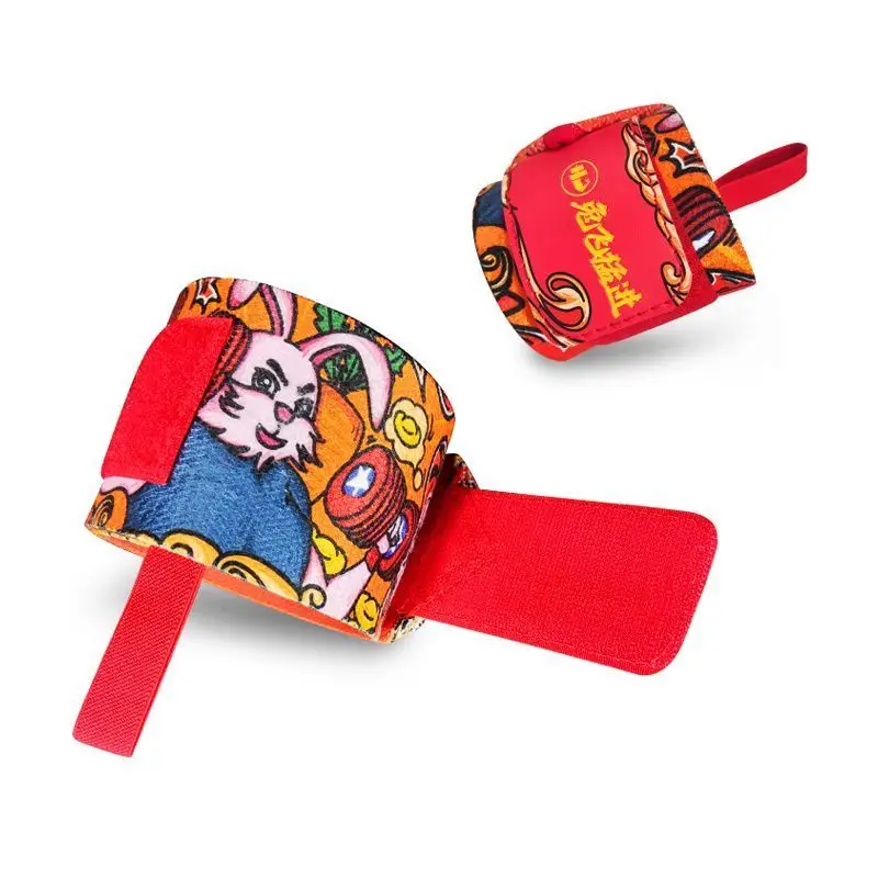 

1Pair Cartoon Rabbit Wrist Brace Weight Lifting Gym Cross Barbell Training Fitness Padded Thumb Brace Strap Power Hand Support