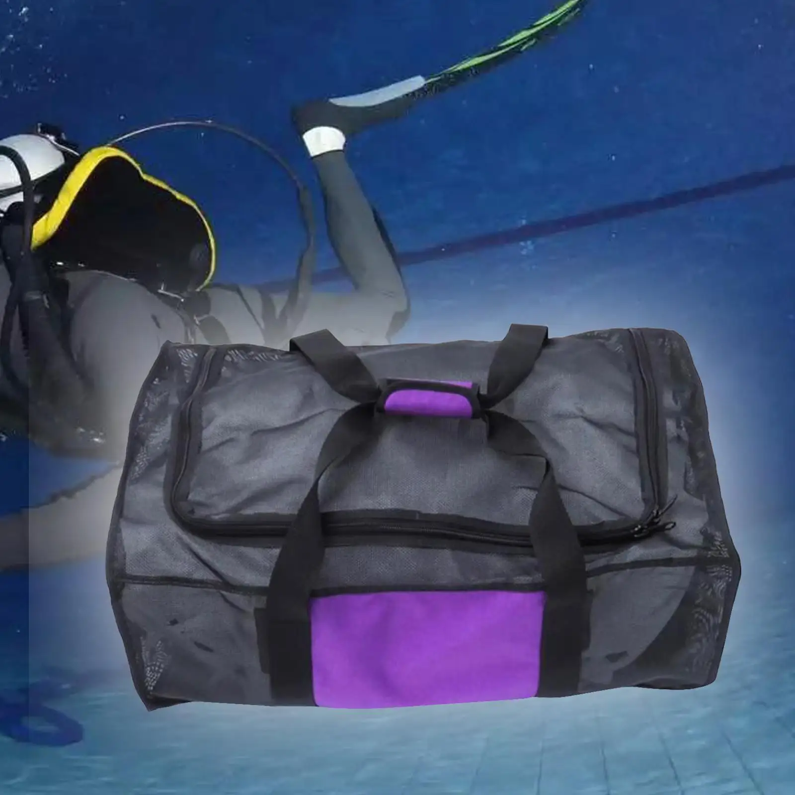 Scuba Diving Mesh Duffle Bag Snorkeling Equipment Duffle Travel Mesh Bag for Rafting Underwater Kayaking Water Sports Beach