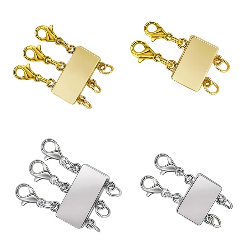 

Layering Necklace Clasp Lock Magnet Necklace Connector Multi Strands Clasps 264E