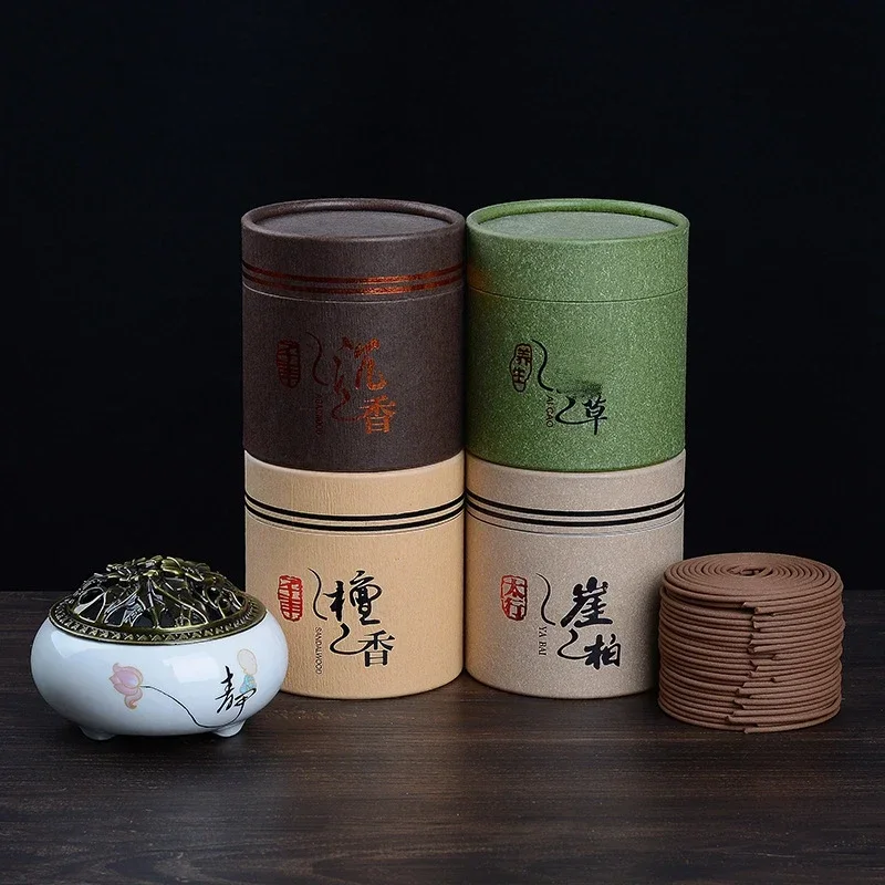 Vassoio Di Incenso Fatto A Mano Naturale Di 4 Ore Tempio Culto Buddha Incenso Purificazione Indoor Air Meditation Sleep Aid Aromaterapia