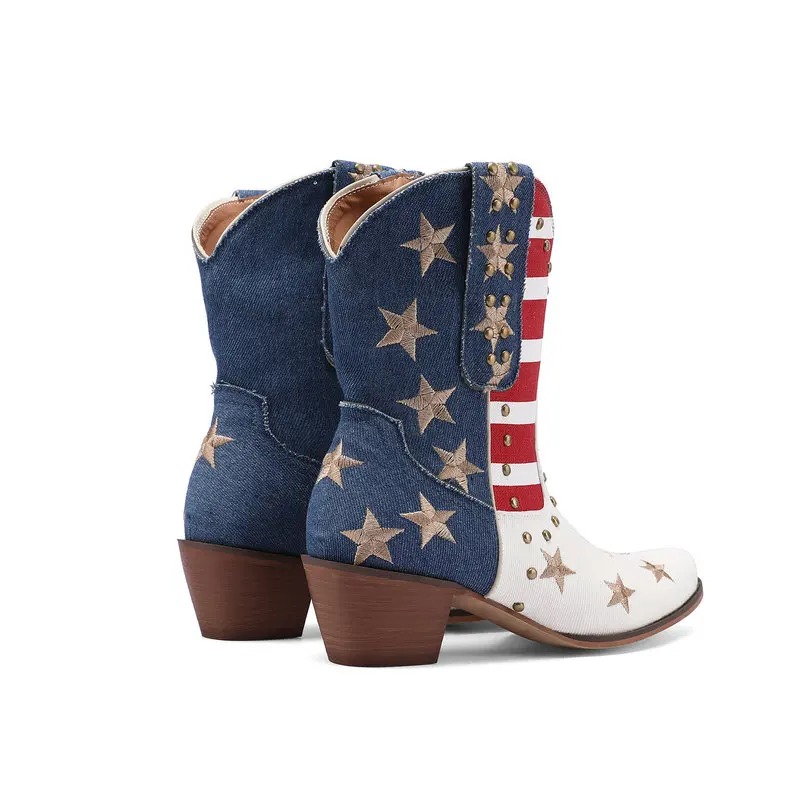 Steel Toe Boots Women American Flag Boots Womens American Flag