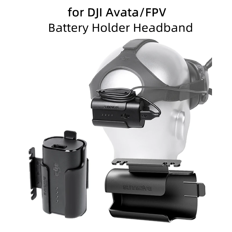 For DJI Avata FPV Battery Holder Headband Battery Storage Case Back