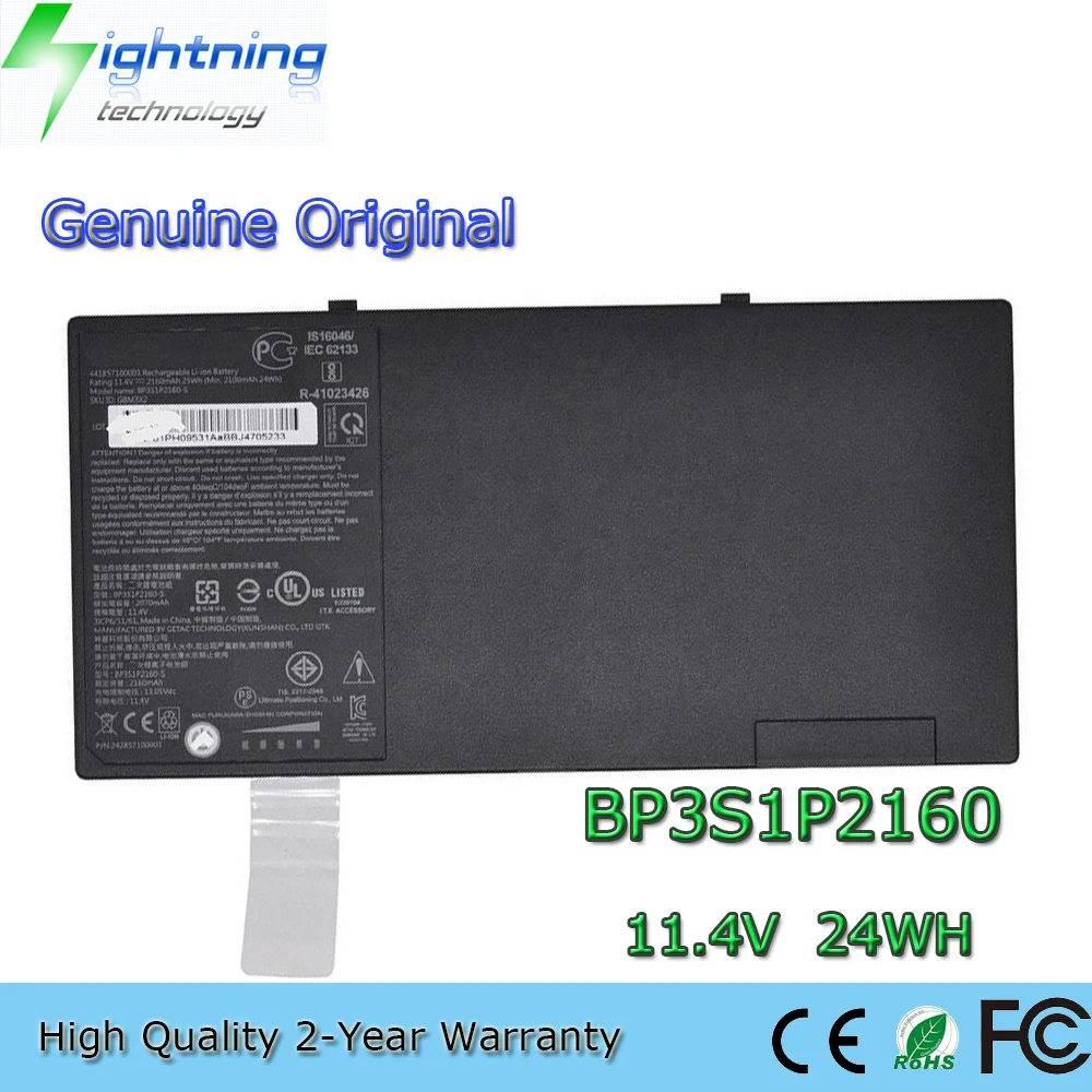 Nuova Batteria Originale Originale Per Laptop Muslimex 11.4V 24Wh Per Getac F110 G2 G3 G4 441857100001 Bp3S1P2160-S