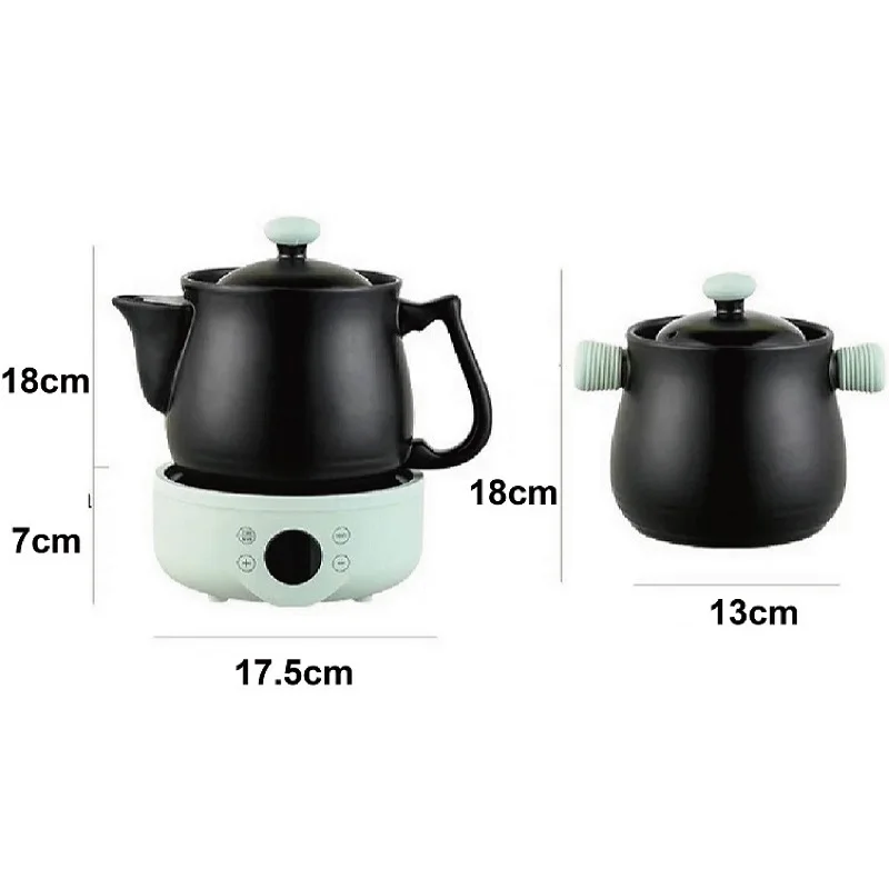 220V Smart Chinese Medicine Pot Home Multifunctional Health Pot Appointment Split Ceramic Porridge Soup Pot Keep Warm Pot 1.8L 6