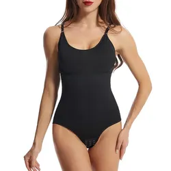 1 Piece Solid Seamless Shaping Bodysuit, Tummy Control Butt Lifting Slimmer Body Shaper, Women's Underwear & Shapewear