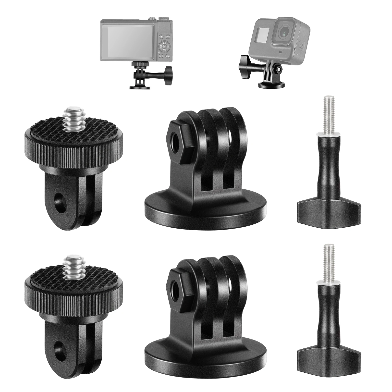 Adattatore Per Treppiede In Metallo Neewer Compatibile Con Gopro Hero 12 11 10 9 8 7 6 5 Max Fusion Insta360 Akaso Dji Osmo Action 4 3 2,