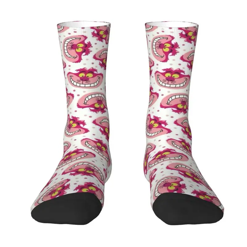 thumbnail image 1 of Calcetines unisex con diseño de gato de Cheshires de Disney para hombre, calcetines de vestir para primavera, verano, otoño e invierno., 1 of 5
