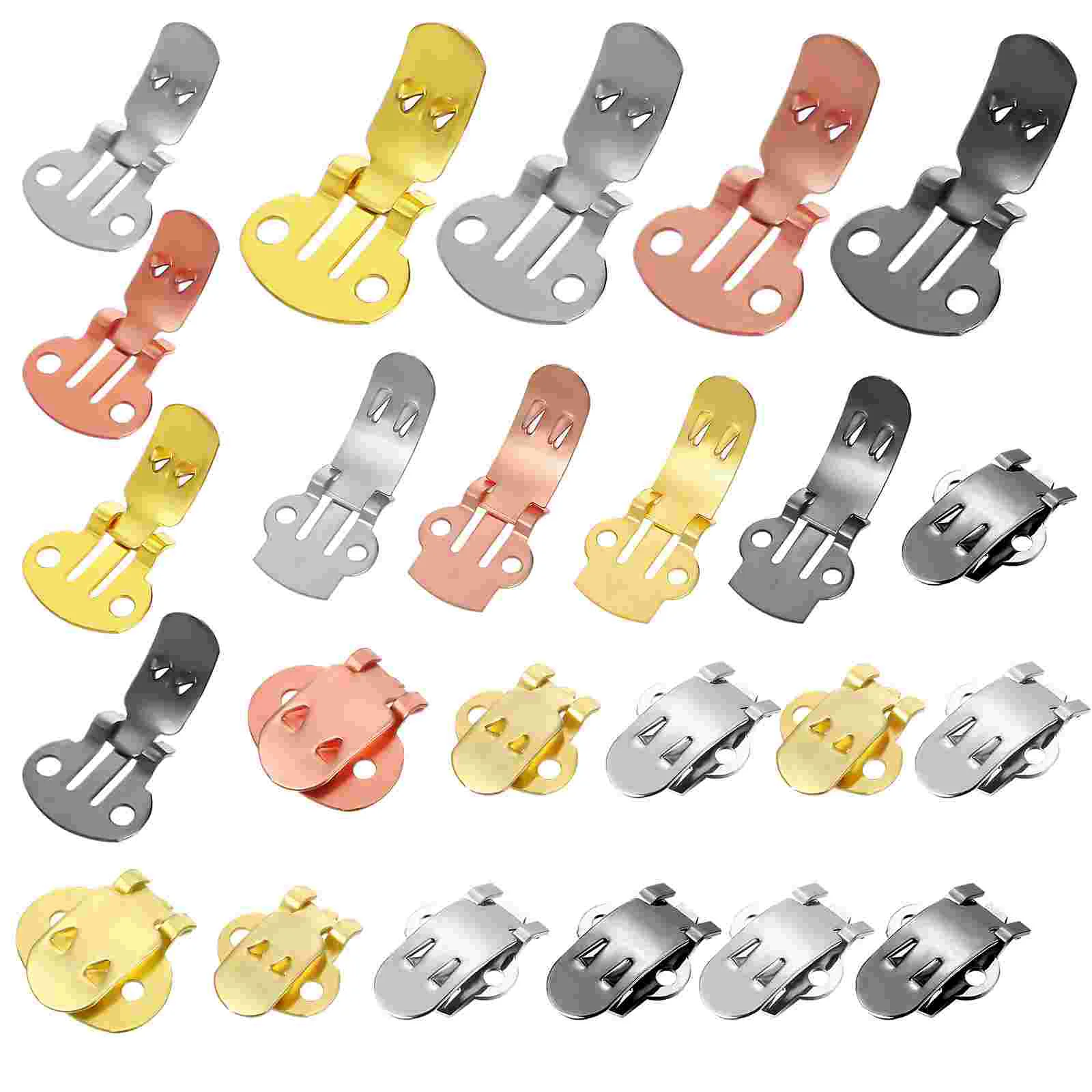 

Flat Blank Shoe Clips Metal Shoe Clamps Decorative Shoe Buckles Charms Diy Hair Bow Clips Shoe Jewelry Clips High Heels Pumps