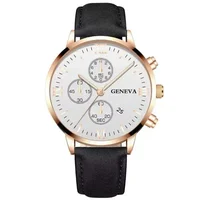 1pc Black Quartz Watch Men Roman Dial Watch Fashion Round Date Quartz Watch for Sports Relogios Masculino Relojes Para Hombres 6