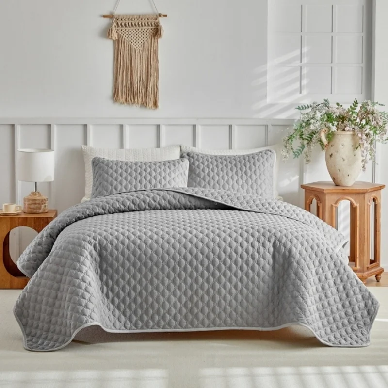 2026 Neues Bettüberwurf-Set: Gesteppte geometrische Polyester-Bettdecke + Kissenbezug, Sommerdecke, Klimadecke, US King, Dropshipping – Detail 2