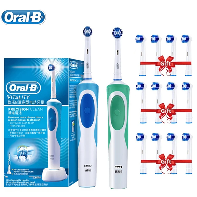 Oral B Electric Toothbrush Adult Rotation Clean Teeth Charging Tooth Brush 3D Whiten Teeth Oral Care Brush With Gift Brush Heads 1