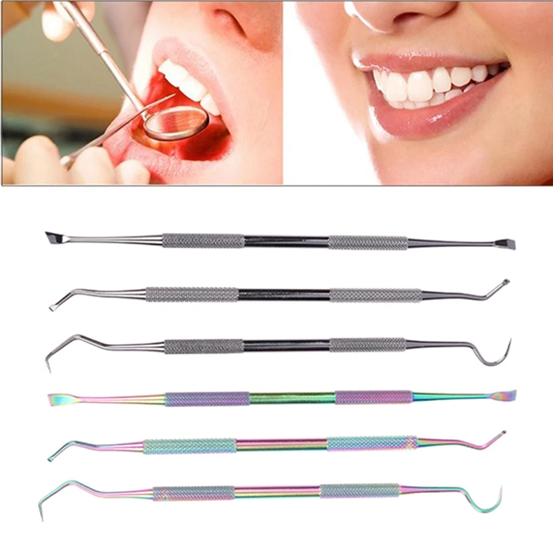 

3PCS/Set Double Head Dentist Tooth Cleaning Hygiene Explorer Probe Hook Pick Stainless Steel Dental Tools