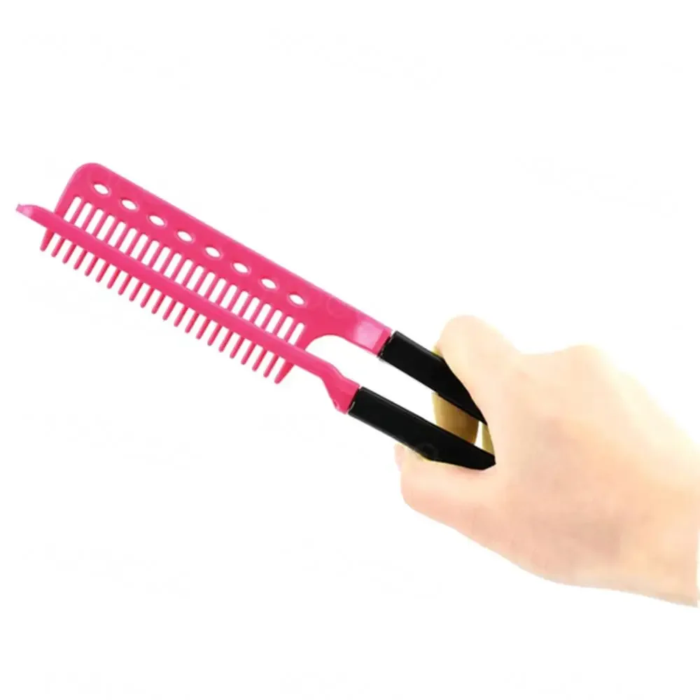 1pcs Folding V Type Hair Straightener Brush DIY Hairdress Tool Hairdressing Combs Natural Hair Styling Curling Comb
