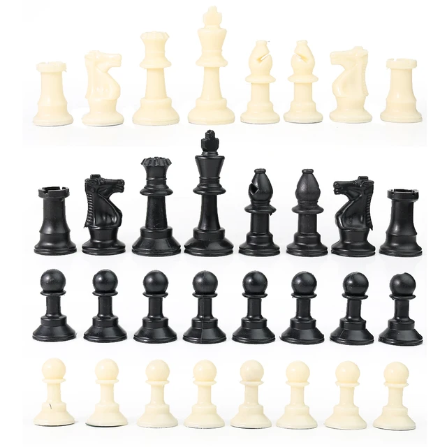 Standard Schach Stück Satz Bord Spiel 64mm König für Erwachsene