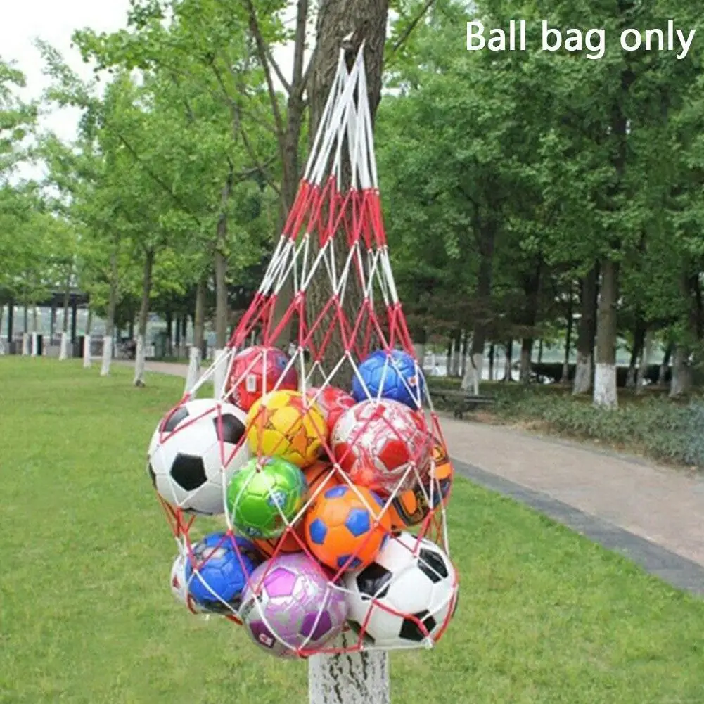 Lot De 2 Sacs Filets Pour Ballons De Sport - Grand Filet (110x60cm) Et Filet Simple - Polyester, Cordon De Serrage - Football, Basket, Rugby...