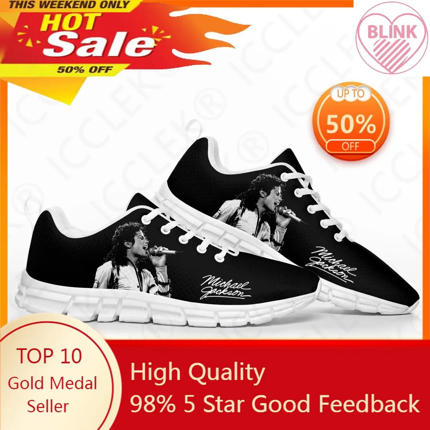 

Michael Jackson Pop Singer Dancer Sports Shoes Mens Womens Teenager Kids Children Sneakers Custom High Quality Couple Shoes