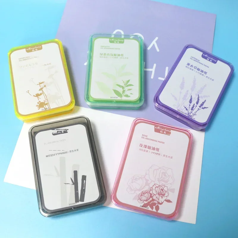 300PcsFace Oil Absorbing Paper Summer Oil Control Wipes Absorbing Sheet Oily Paper Face Cleansing Makeup Tool Face Oil Blotting