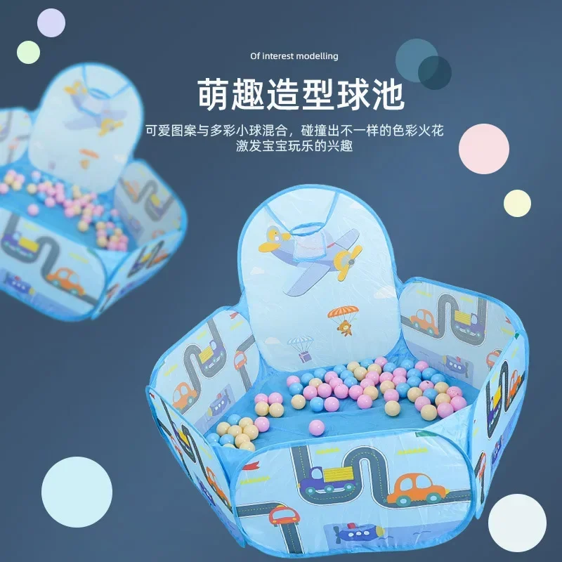 1.2M Ball Pool with Basket Children Toy Indoor Ocean Ball Pit Playpen Tent Outdoor Toys for Children Ballenbak Dropshipping Gift