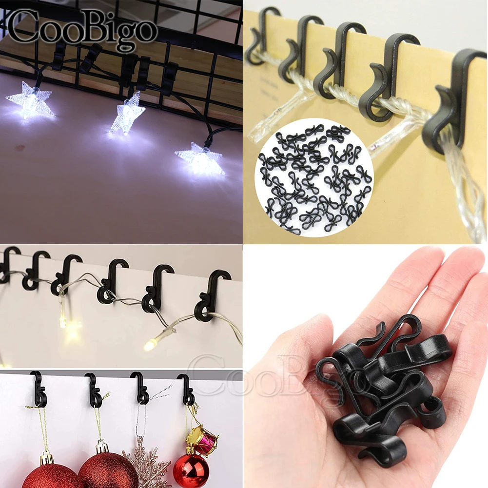 50 Stück S-Haken / Vorhang-Clips 4,6 Cm – Für Lichterketten, Dekoration, Dachrinne & Basteln