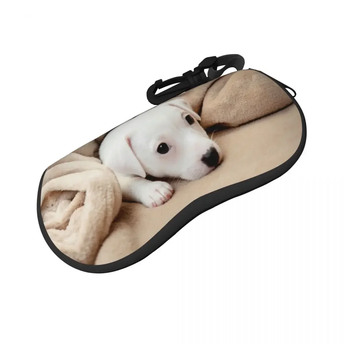 Glasses Case Cute Doggy Portable Zipper Unglasses Cover Storage