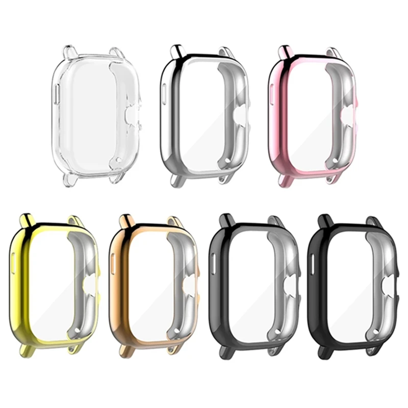 Protective Watch Case For Huami Amazfit GTS 3 GTS 2 GTS 2e GTS 2 Mini Soft TPU Screen Protector Ultra-Thin Transparent Shell