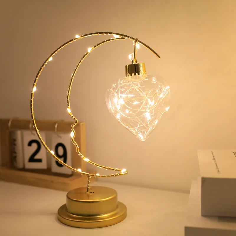 LED Light Moon Shape Indoor Ornament - Image 3