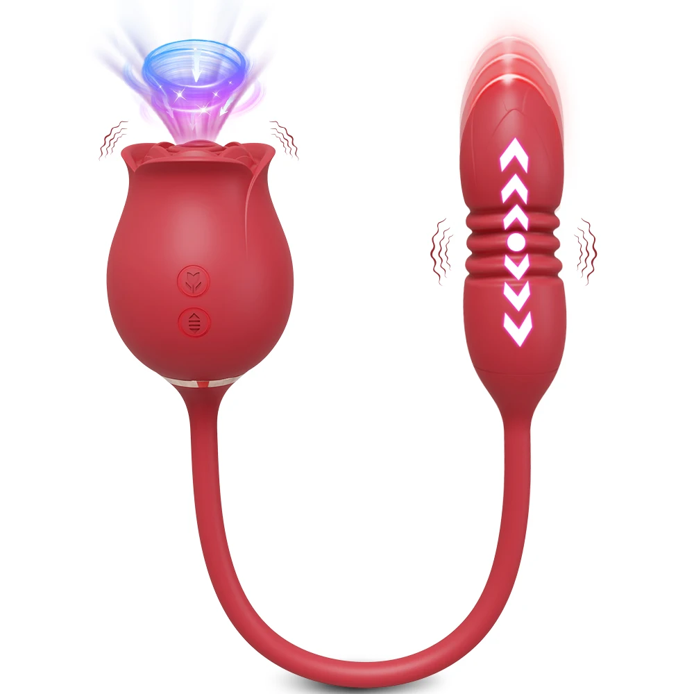 Saugen Klitoris Vibrator Weiblicher Masturbator Vakuum Nippelstimulator Klitoris Sauger mit stoßendem vibrierendem Ei Sexspielzeug für Frauen