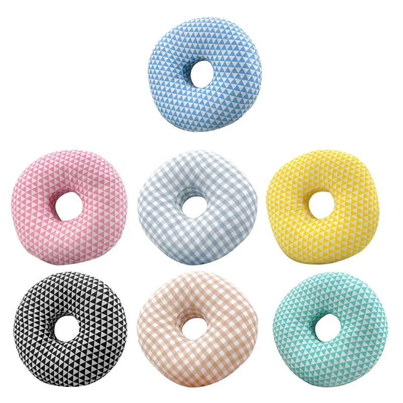 Round Cushion Pillow with Ear Hole for Side Sleepers,Relief in Ears, Enhances Side Sleeping Experience, Comfort Support