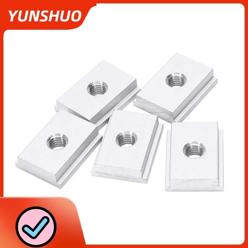 

5Pcs M6-M8 T-Track Slider Sliding Nut Aluminum Alloy T Slot Nut For Woodworking Tool Jigs Screw Slot Fastener