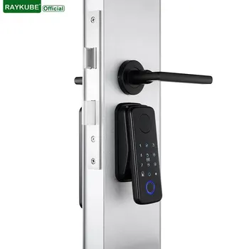 간편한 교체 실린더 스마트 잠금 앱 TTlock 블루투스 지문 암호 NFC 잠금 해제, 배터리 Z-18 포함, 자동 잠금/잠금 해제