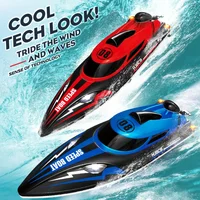 HJ808 RC Battery Boat 2.4Ghz 25km/h High-Speed Remote Control Racing Ship Water Speed Boat Children Model Toy 1