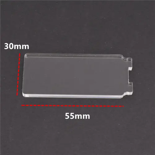 30Pcs Clear Small Acrylic Board DIY Led Keychain Pendant Round Square Transparent Panel 4mm Thickness Organic Glass Blank - Image 4