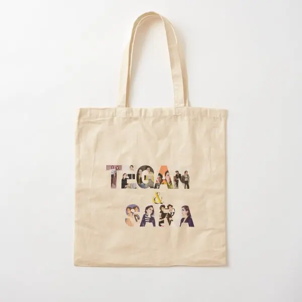 Толстовка Tegan And Sara, футболка, Холщовая Сумка, модная продуктовая женская сумка-тоут унисекс, многоразовая складная сумка для покупок, дорожная сумка