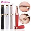 Womens Electric Eyebrow Trimmer Eye Brow Shaper Pencil Face Hair Remover Women Automatic Eyebrow Shavers Painless Hair Removal 1