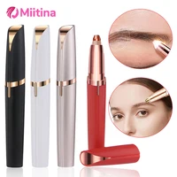 Womens Electric Eyebrow Trimmer Eye Brow Shaper Pencil Face Hair Remover Women Automatic Eyebrow Shavers Painless Hair Removal 1