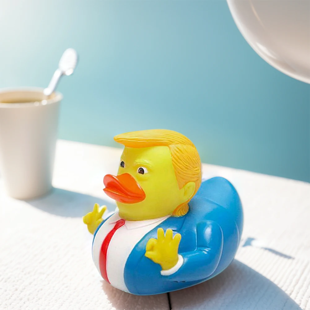 Trump Rubber Duck Bath Toy Shower Water Floating Baby Toy Water Toy Shower Duck Child Bath Float Water Squeezing Sound Doll 5