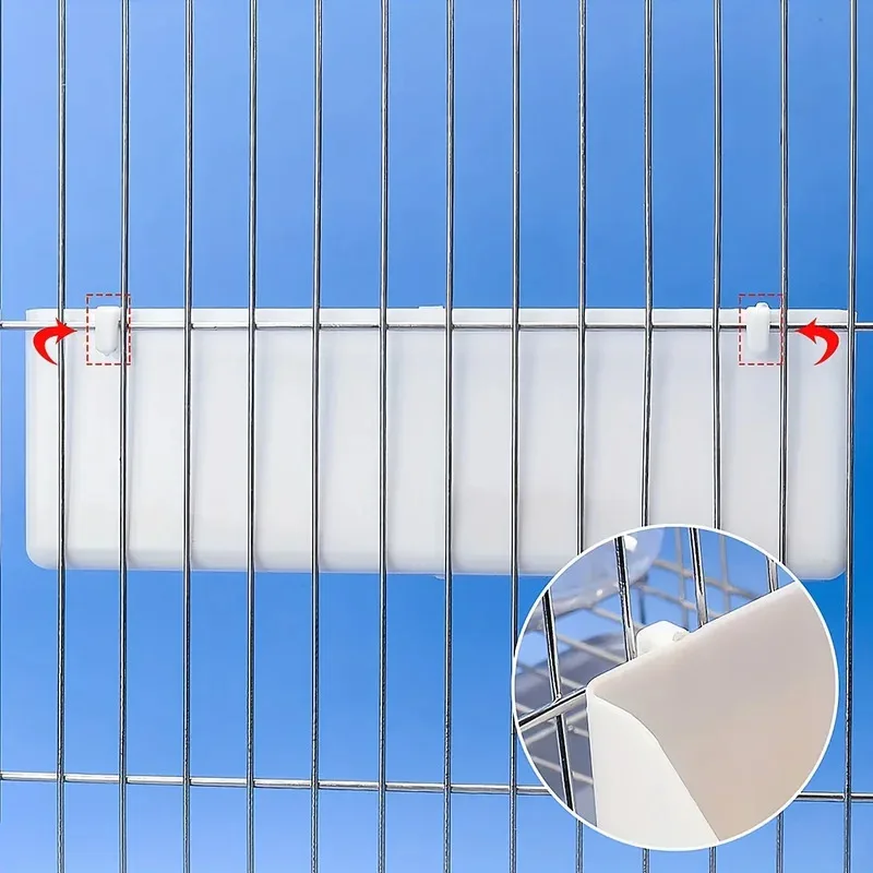 Bird Feeder Double grid stand bird feeding trough 1 pc