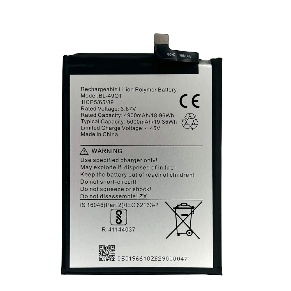 Genuine Battery BL-49OT For Battery Tecno Camon 20, CK6, CK6n