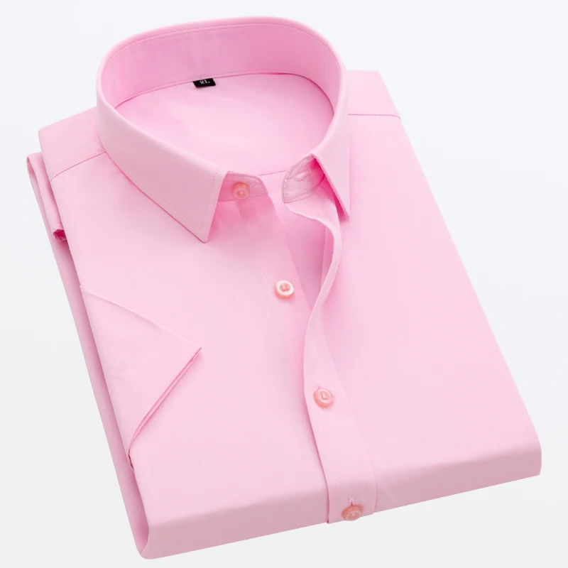 

Summer New Daily Shirt Men's Trend Slim Short Sleeved Shirt Casual Business Comfortable Dress Shirt Tops